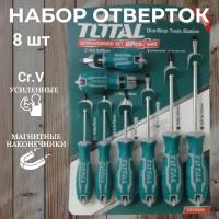 Набор отверток 8шт TOTAL, CR-V, THT250608