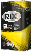 RIXX RX0027TPX Синтетическое моторное масло RIXX TP X 0W-30 SN/CF C2/C3 железная канистра 4 л