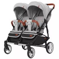 Прогулочная коляска для двойни CARRELLO Connect CRL-5502, rock grey