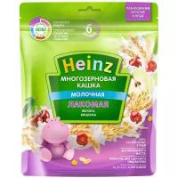 Каша Heinz молочная Лакомая многозерновая с яблоком и вишенкой, с 6 месяцев, 170 г