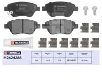 Комплект тормозных дисковых колодок передн. с уст. комплектом, датч. и MARSHALL M2624288