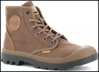 Ботинки Palladium Pampa Hi Wax 77222-299 текстильные коричневые (44.5)