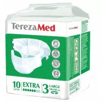 Подгузники для взрослых TerezaMed впитывающие на липучках Extra, L, 100-150 см, 10 шт