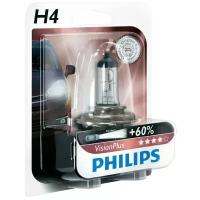 Лампа автомобильная галогенная Philips Vision Plus 12342VPB1 H4 60/55W P43t