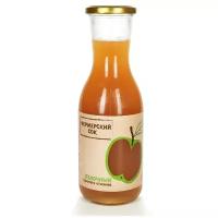 Сок Фермерский сок яблочный прямого отжима, без сахара, 0.3 л, 1200 г