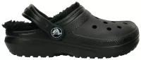 Сабо Crocs Classic Lined Clog, размер С13 (30-31EU), черный