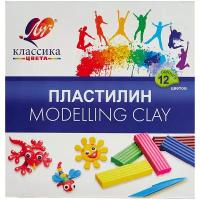 Пластилин Классика 12 цв., стек, 240 г