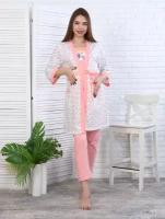 Пижама, размер 46, розовый