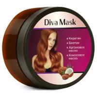 Diva Mask Маска для волос стимулирующая рост волос, восстановление с кератином и арганой