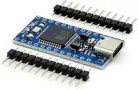 Контроллер Arduino Pro Micro Type-C USB 5V Ampertok