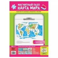 Пазл Геоцентр Карта мира магнитный (4660000231741), элементов: 20 шт