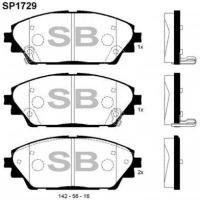 Колодки тормозные передние Sangsin Brake SP1729