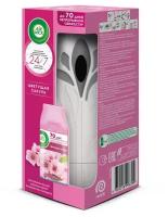 Автоматический распылитель освежителя воздуха Air Wick Freshmatic с освежителем воздуха в сменном аэрозольном баллоне Цветущая сакура, 250 мл