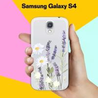 Силиконовый чехол на Samsung Galaxy S4 Цветы / для Самсунг Галакси С4