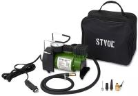 Автомобильный компрессор STVOL SCR580 35 л/мин 10 атм зеленый/черный