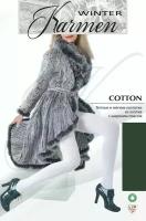 Колготки Karmen Cotton, 250 den, размер 3, зеленый