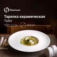 Тарелка Homium Tudor, белый, D28.8см (Tudor03)