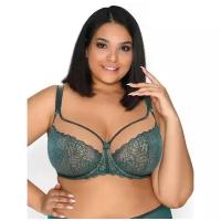 Бюстгальтер MAT lingerie, размер 85C, изумрудный