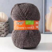 Пряжа Granny`s sock S (Бабушкин носок ПШ) 30% шерсть 70% акрил 250м/100гр т.натур (574)