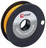 Маркировка кабельная EKF plc-KM-4-8 500 шт. желтый
