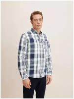 Рубашка Tom Tailor для мужчин синяя, размер XXL (54)