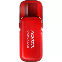 Флеш Диск A-Data 32Gb UV240 AUV240-32G-RRD USB2.0 красный