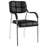 Стул Easy Chair кожзам черный, хром