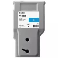 Картридж Canon PFI-207C (8790B001), 300 стр, голубой