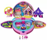 Игровой набор Mattel Polly Pocket Полливиль Парк развлечений в мини-рюкзаке GKL60