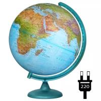 Глобус физико-политический Глобусный мир Двойная карта 420 мм (10355)