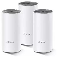 Беспроводной маршрутизатор TP-LINK Whole-Home Mesh Deco E4 802.11ac, 1167(300+867) Мбит/с, 2.4ГГц и 5ГГц, 2xLAN (3-pack)