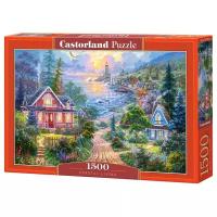 Пазл Castorland Прибрежный городок (C-151929), 1500 дет., 47х68х4.5 см, разноцветный