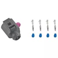 TEPARTS 7821624 Разъём 4х контактный (2Х2) (комплектация: 4-pin, 4 уплотнения, фиксатор)