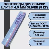 Электроды для сварки ЦЛ-11 ф 4,0 мм OLIVER (5 кг)