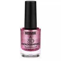 Лак LUXVISAGE 3D Holographic, 706-розовый аметист