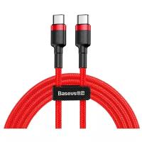 Кабель Baseus Cafule PD USB Type-C - USB Type-C, 2 м, красный/черный