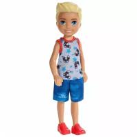 Barbie Кукла Челси Блондин в комбинезоне со щенком, FXG80