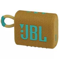 Портативная акустика JBL GO 3, 4.2 Вт, желтый