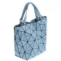 Сумка женская Musaa Geometric bags Jean, голубая