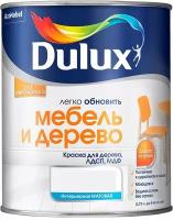 Краска Dulux Мебель и Дерево матовая, база А, белый, 0,75 л