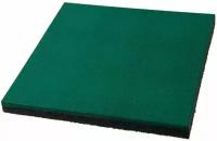 Резиновая плитка 500х500х40мм (Зеленый, 4шт-1кв. м)