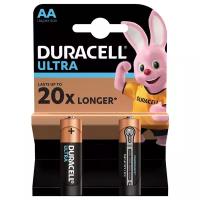 Батарейка Duracell UltraPower AA (LR06) алкалиновая, 2BL