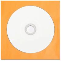 Диск CD-R 700Mb 52x Printable CMC, в бумажном конверте с окном, оранжевый, 1 шт