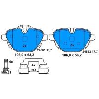 Колодки тормозные дисковые задн, BMW: X3 sDrive 18d/xDrive 20 d/xDrive 20 i/xDrive 28 i/xDrive 30 d/xDrive 35 d/xDrive 35 i 10-, Z4 sDrive 35 i/sDriv ATE 13046027602