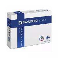Бумага белая Brauberg Ultra (А4, 80 г/кв. м, 150% CIE) пачка 500л, 5 уп. (111788)