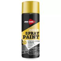 Краска Aim-One Spray Paint металлик, золото, 450 мл