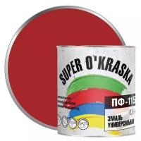 Эмаль алкидная (А) Super O'kraska ПФ-115 красный 0.9 кг