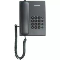 Телефон проводной PANASONIC KX-TS2350RUT повтор последнего набранного номера, серый