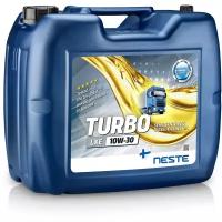 Полусинтетическое моторное масло Neste Turbo LXE 10W-30, 20 л