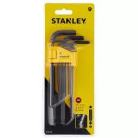 Набор имбусовых ключей STANLEY 0-69-256, 9 предм., черный